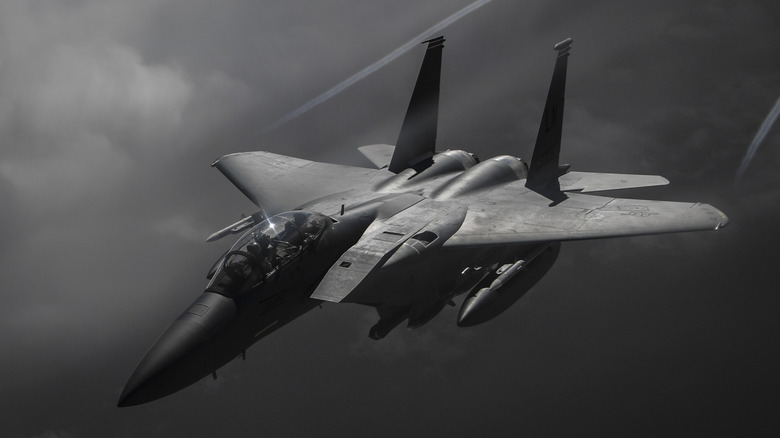 U.S. Military Strike Eagle Jet in action