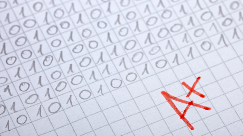 Handwritten, graded binary sequence