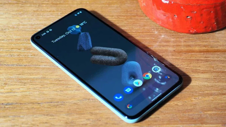 a Google Pixel 5