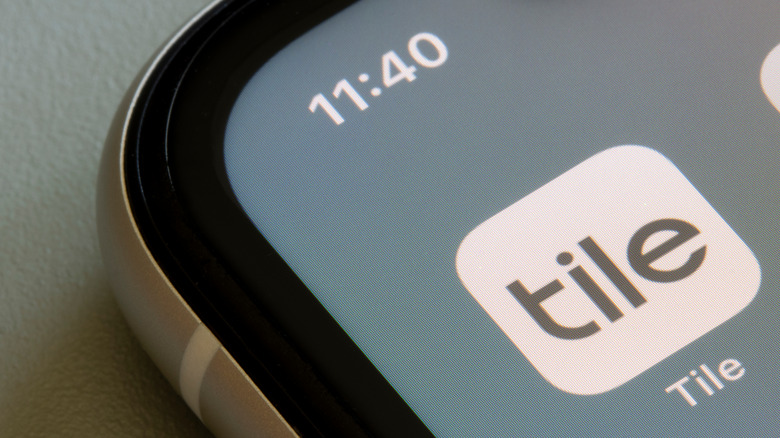 Tile app on phone