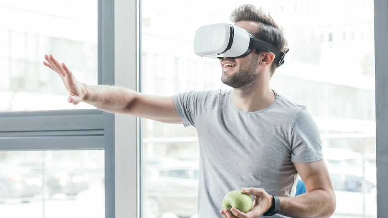 Using a VR headset