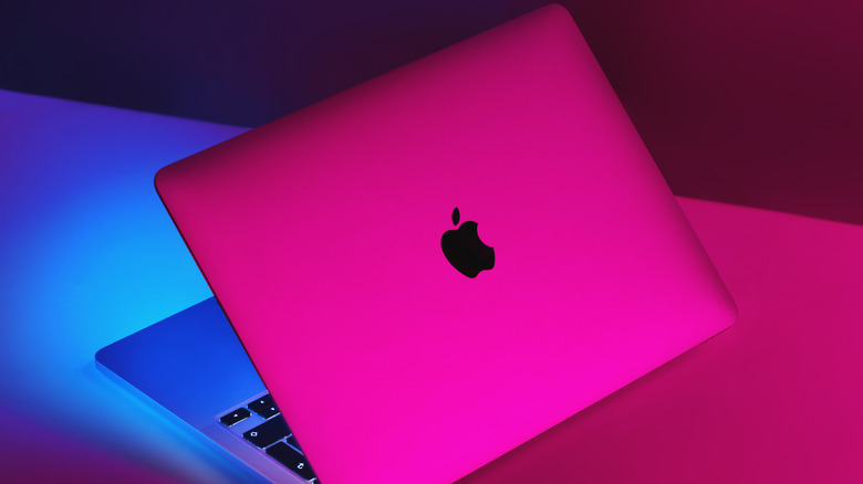 Rear view of MacBook Air