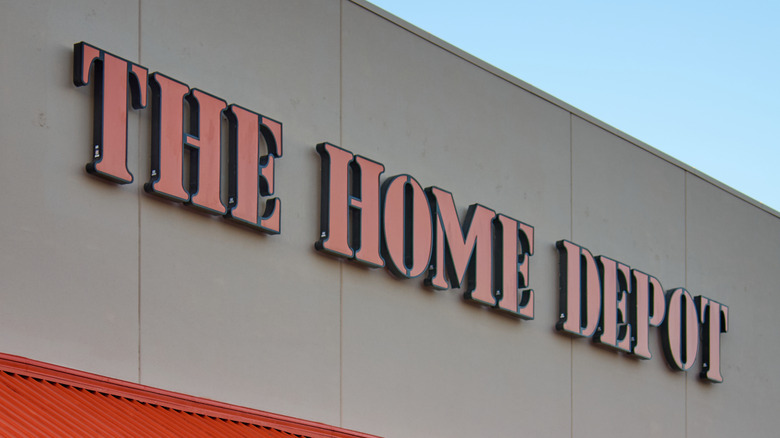 Home Depot signage on a Home Depot store