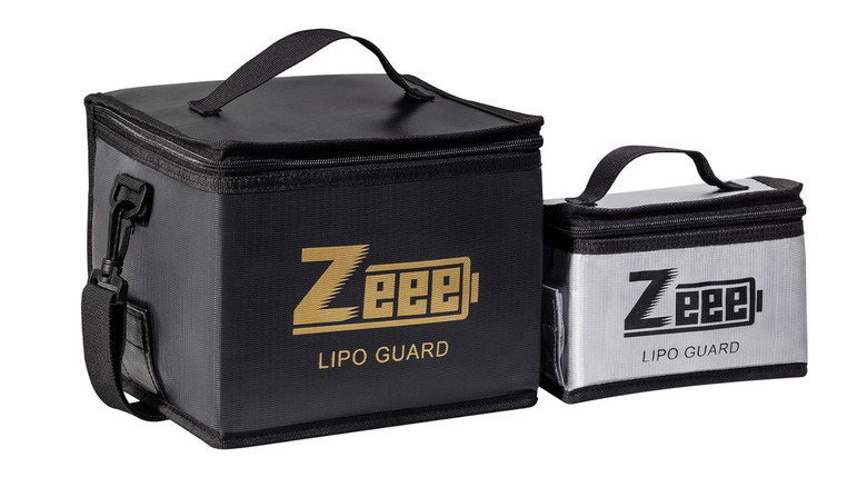 2 Zeee Fireproof LiPo Battery safe storage bags