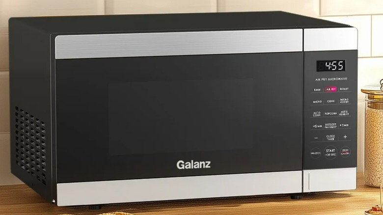 A Galanz multi-use microwave in a kitchen.