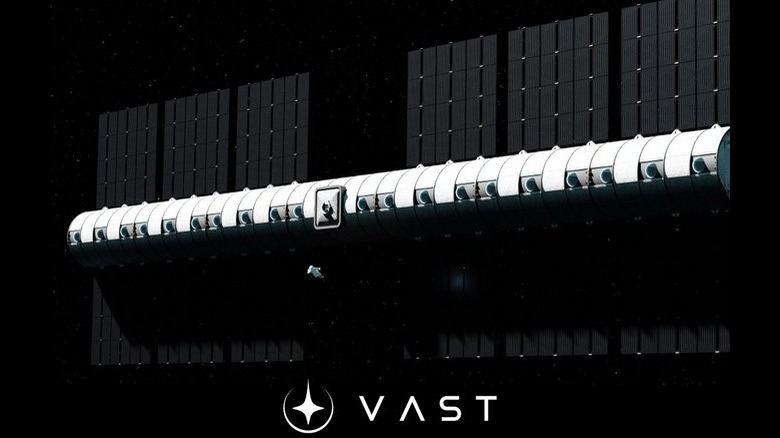 Vast rendering space station