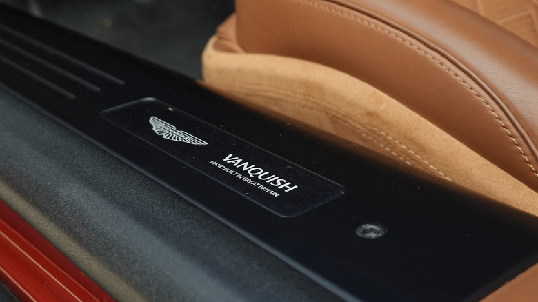 2025 Aston Martin Vanquish door sill plaque