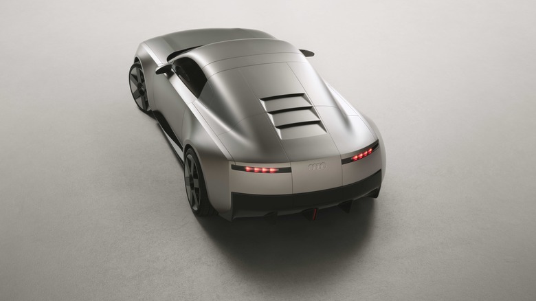 Rear overhead view of Audi Concept C