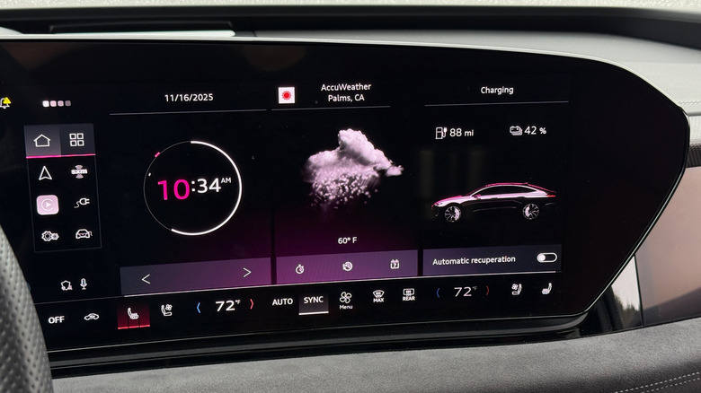 2025 Audi S6 e-tron Sportback center screen