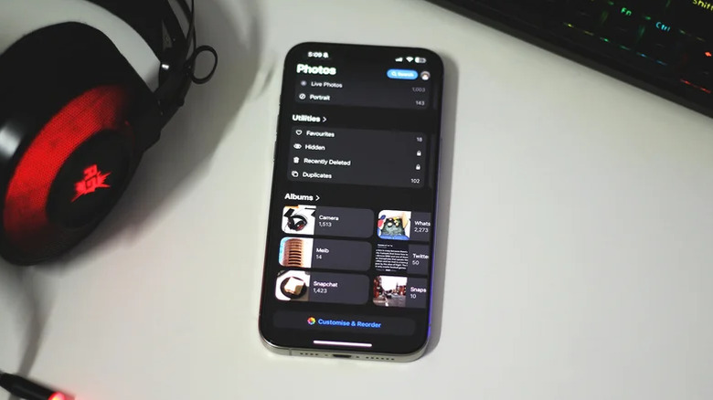 Apple Photos app on an iPhone