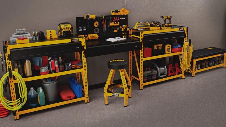 DeWalt garage storage set up