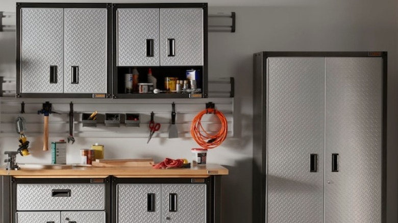 Gladiator garage storage set up