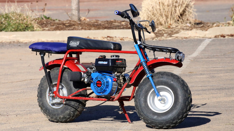 a Coleman CT200U mini bike