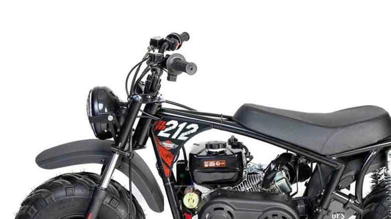 an assembled Megalodon Mega Moto 212 Mini Bike