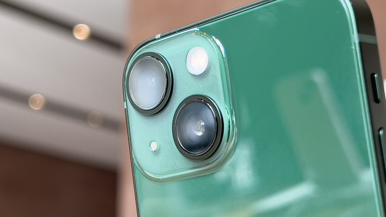 Smartphone rear showing camera setup