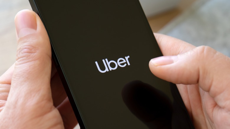 Uber mobile app smartphone