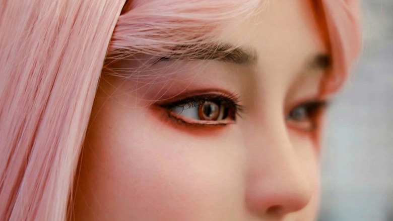 face of DroidUp's moya humanoid robot