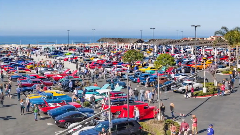 The Cars and Coffee show at San Clemente