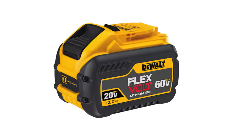 The DeWalt Flexvolt 60V battery