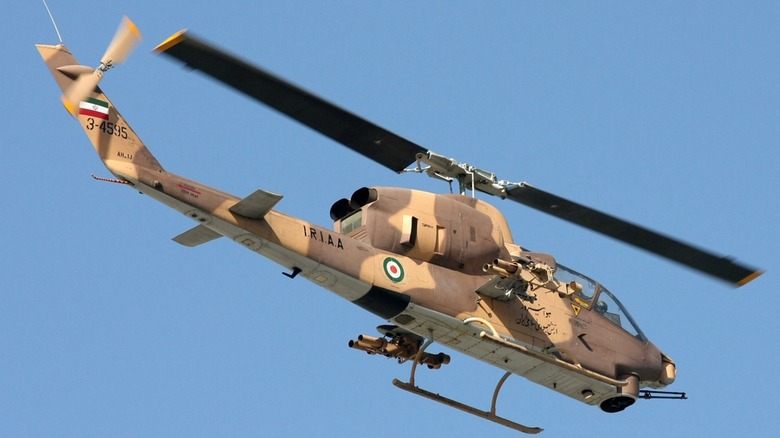 An Iranian Army Aviation AH-1J Cobra in flight