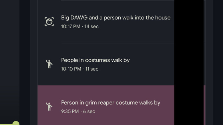 AI camera summaries in Google Home