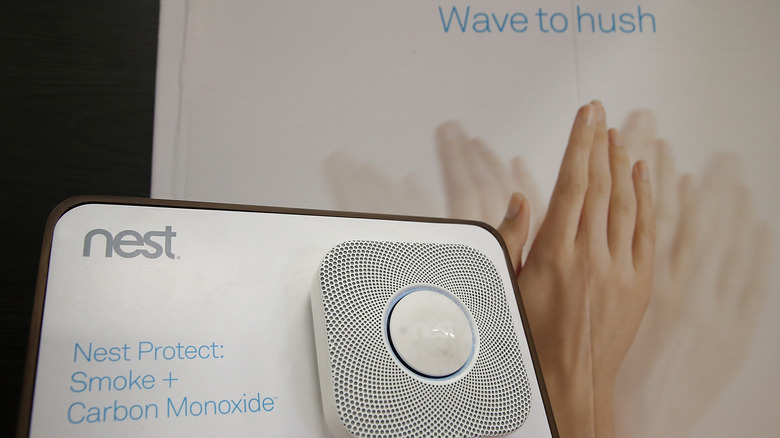 The Nest Protect smoke and carbon monoxide detector