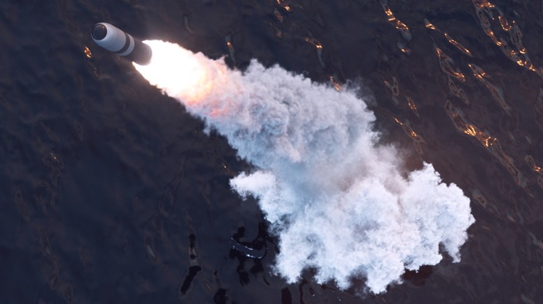 A UGM-133A Trident II firing from an underwater submarine