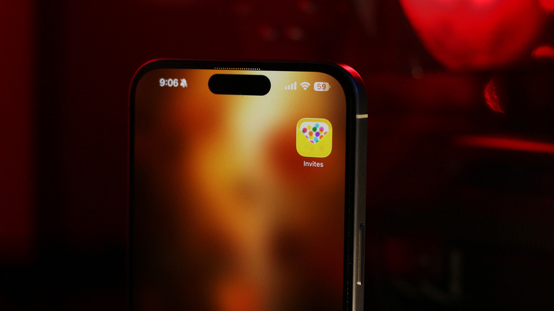 Apple Invites app installed on an iPhone