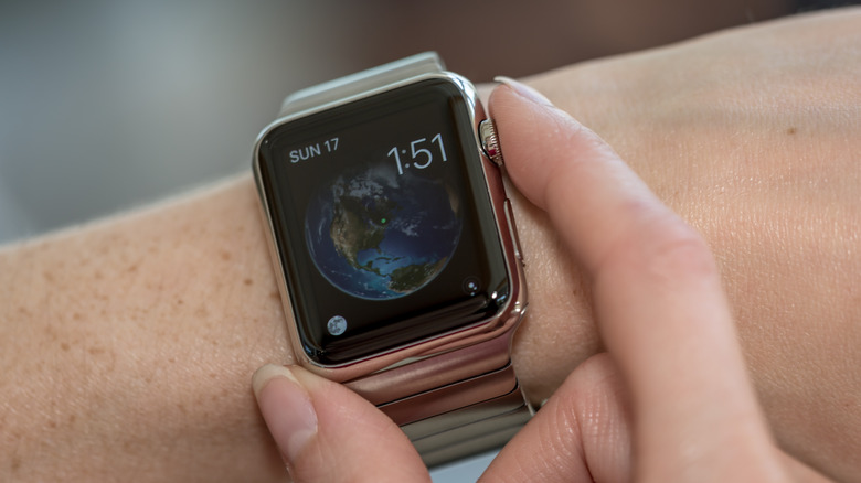 Apple Watch first generation on wrist