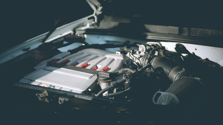 VR6 engine in car