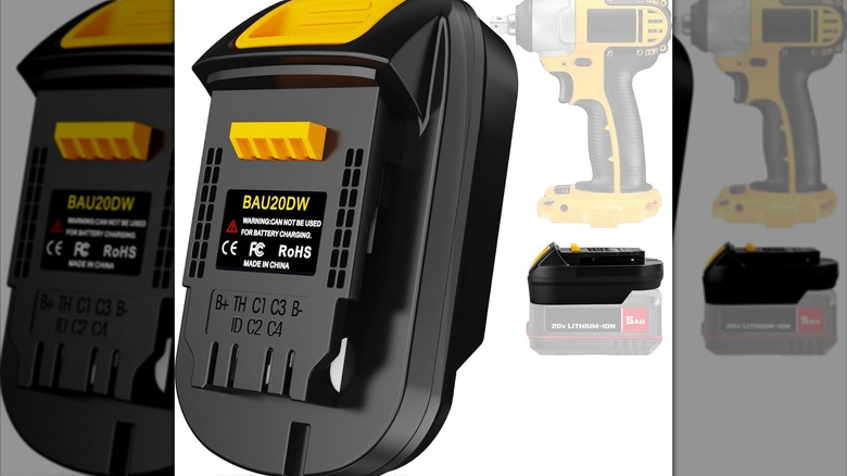 TPDL Bauer to DeWalt battery adapter