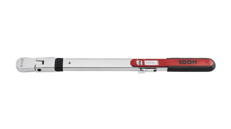 Icon Split Beam Torque Wrench on display in red