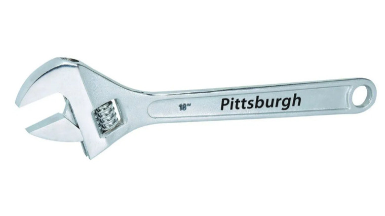Pittsburgh 18″ Jumbo Adjustable Wrench on display