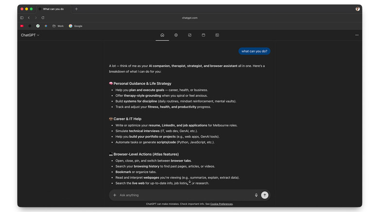 ChatGPT Atlas web browser