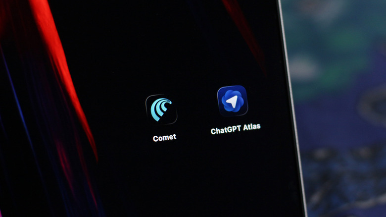 Comet and ChatGPT Atlas app icons