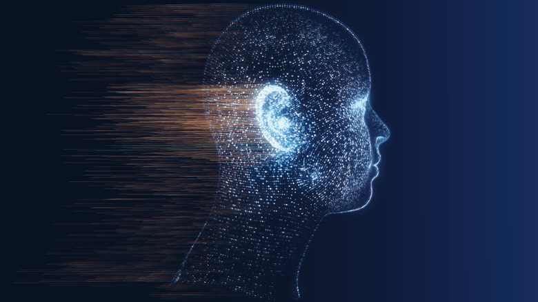 ChatGPT 3d render of person's head