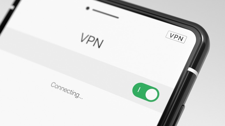 VPN enabled on a phone