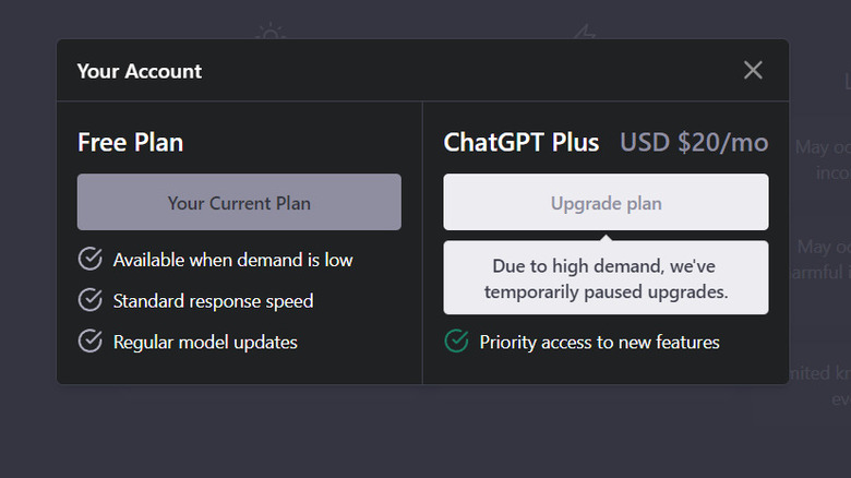 ChatGPT suspended screenshot