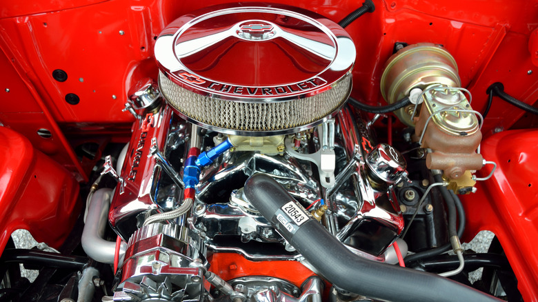A Chevrolet engine