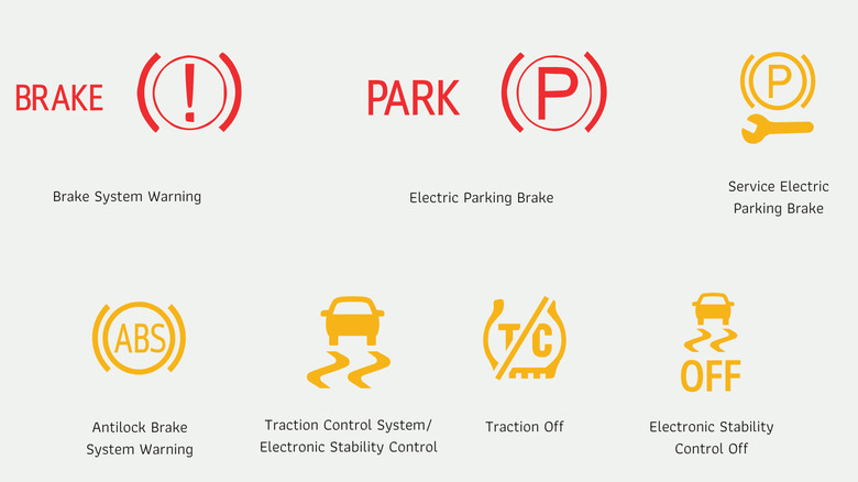Chevy braking and stability dashboard symbols