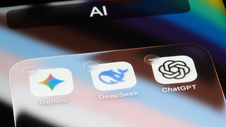 AI app tiles on a smartphone.