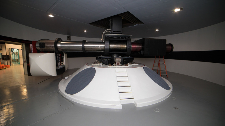 A centrifuge pictured inside ERDC's Centrifuge Research Complex