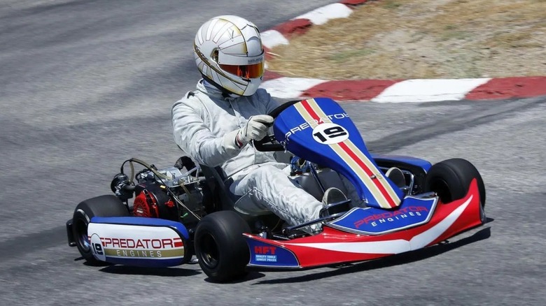 Harbor Freight's Predator 212 engine powering a racing kart.