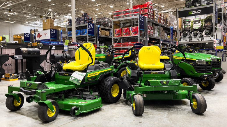 John Deere riding lawn mowers for sale in hardware store