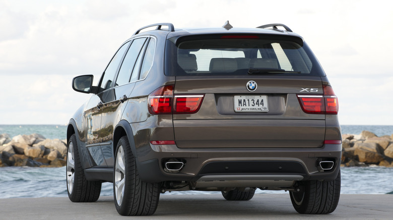 Rear shot of a 2010 BMW X5