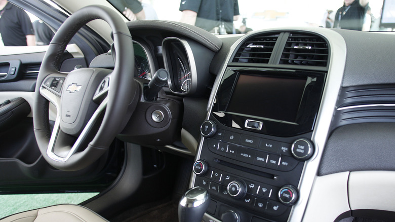 The interior of a 2014 Chevrolet Malibu