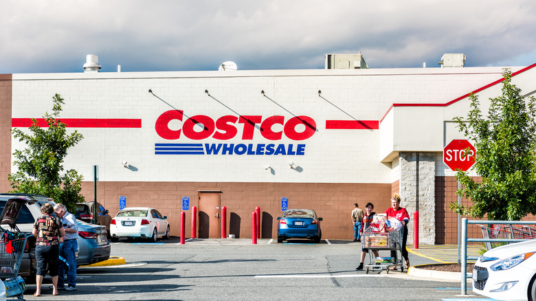 Costco seen from the parking lot