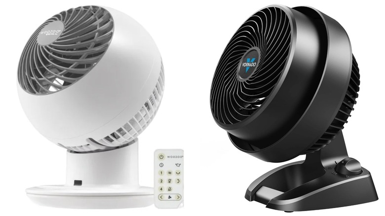 Split Image: Woozoo Globe Fan And Vornado 530