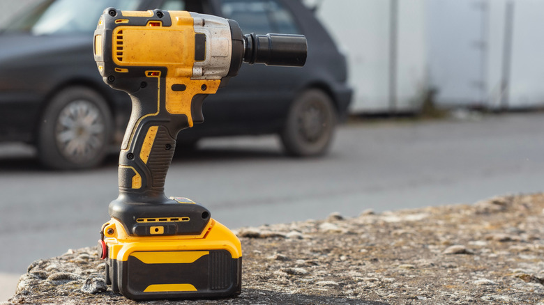 DeWalt impact driver at work