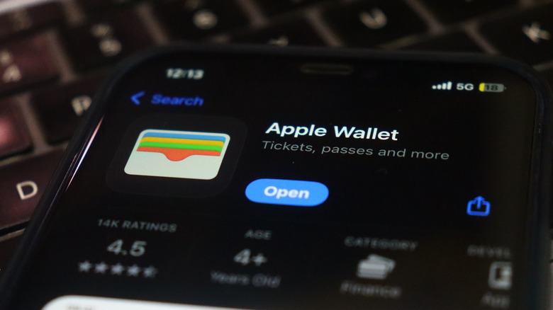 The Apple Wallet app on a smart phone